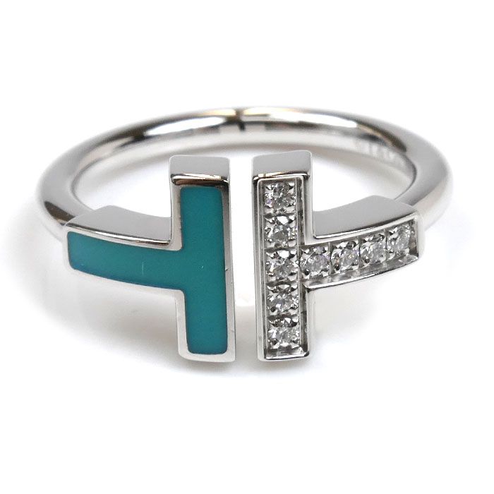 TIFFANY&Co. ティファニー K18WG ホワイトゴールド Tワイヤー  