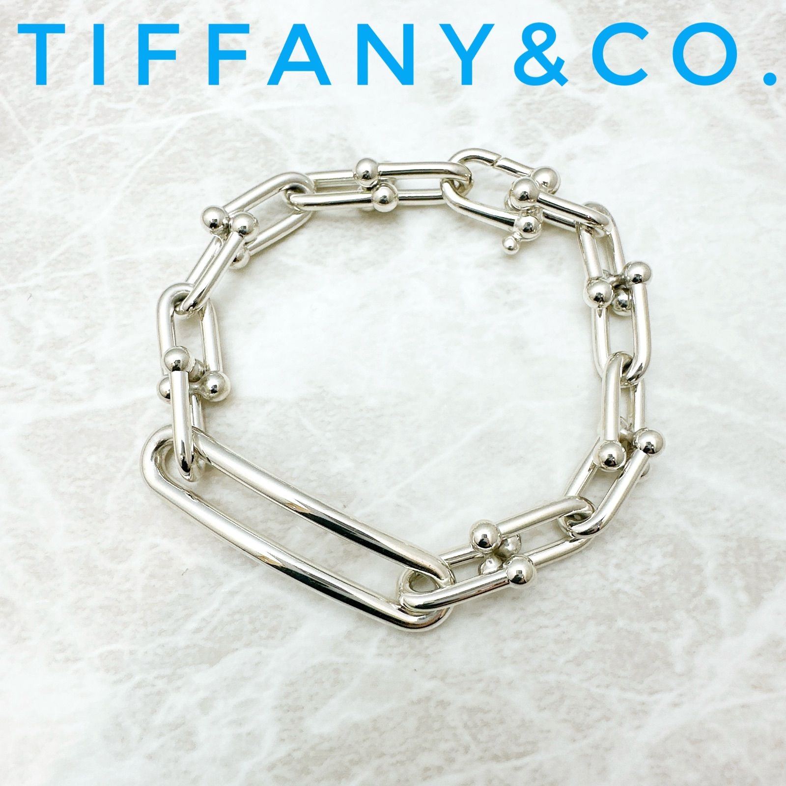 美品🌟Tiffany＆Co. ハードウェア オーバル リンク ミディアム
