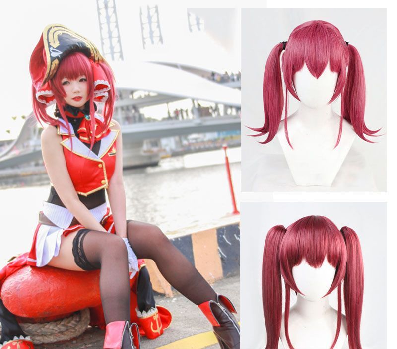 宝鐘マリン ヴァイス ホロライブ コスプレ ウィッグ+ネット新品