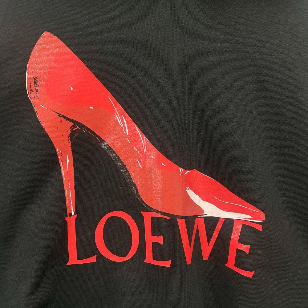 LOEWE - LOEWE ロエベ 品番 1725991 pump cotton hoodie スウェット パーカー レディース ブラック サイズXS 正規品 / 35408 LOEWE ロエベ 品番 1725991 pump cotton hoodie スウェット