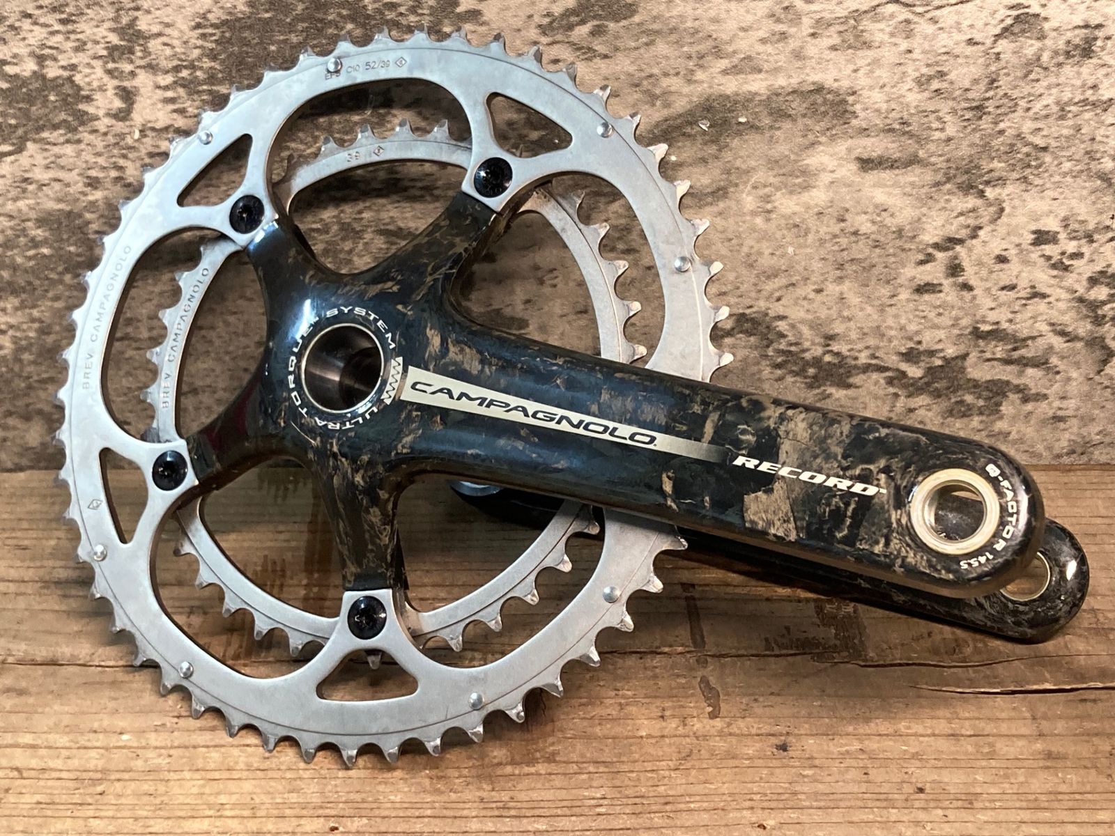 JL157 カンパニョーロ CAMPAGNOLO レコード RECORD カーボン クランクセット 172.5mm 52|39T 10S