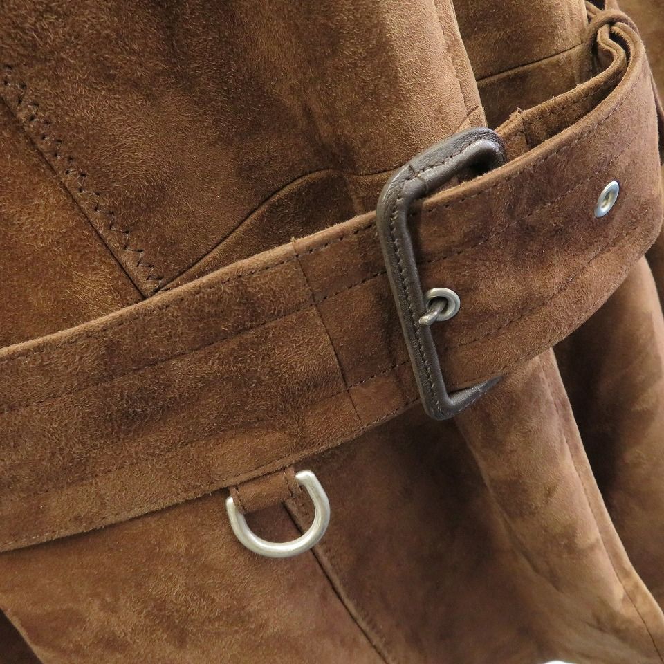 アクアスキュータム Aquascutum ラムレザー スウェード ジャケット 本