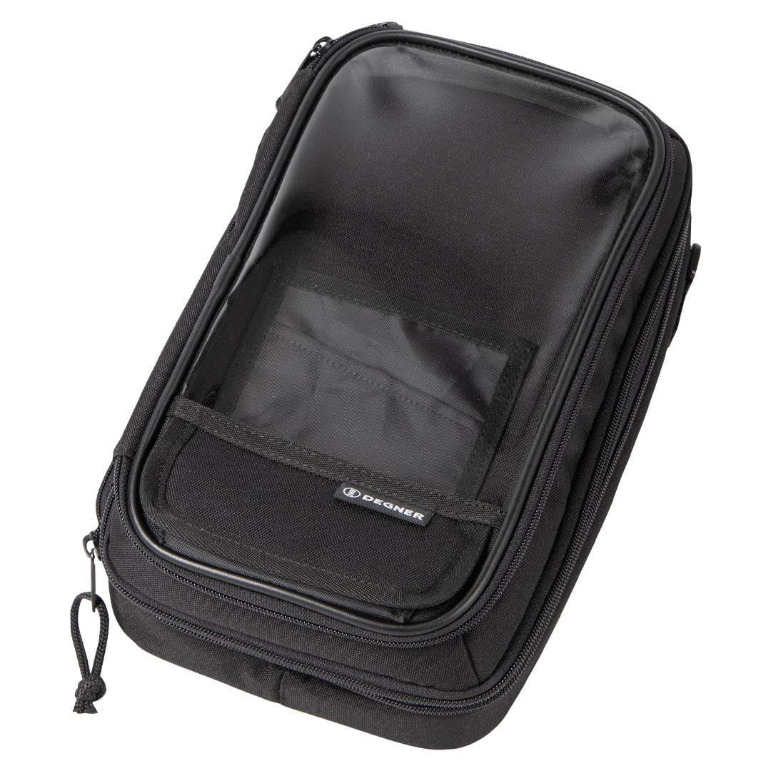 DEGNER デグナー タンクバッグ マグネット式A5サイズ ポリエステル ブラック 30x18x11~18cm NB-15MAG