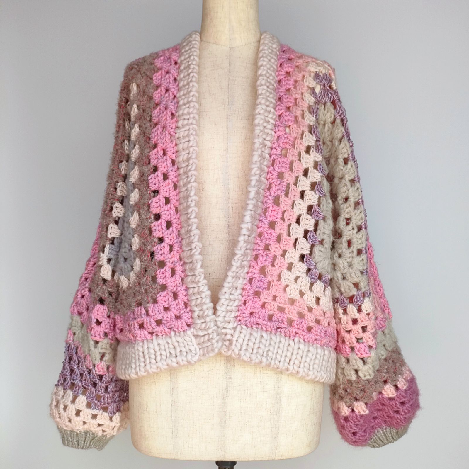 ヘキサゴンカーディガン 長袖