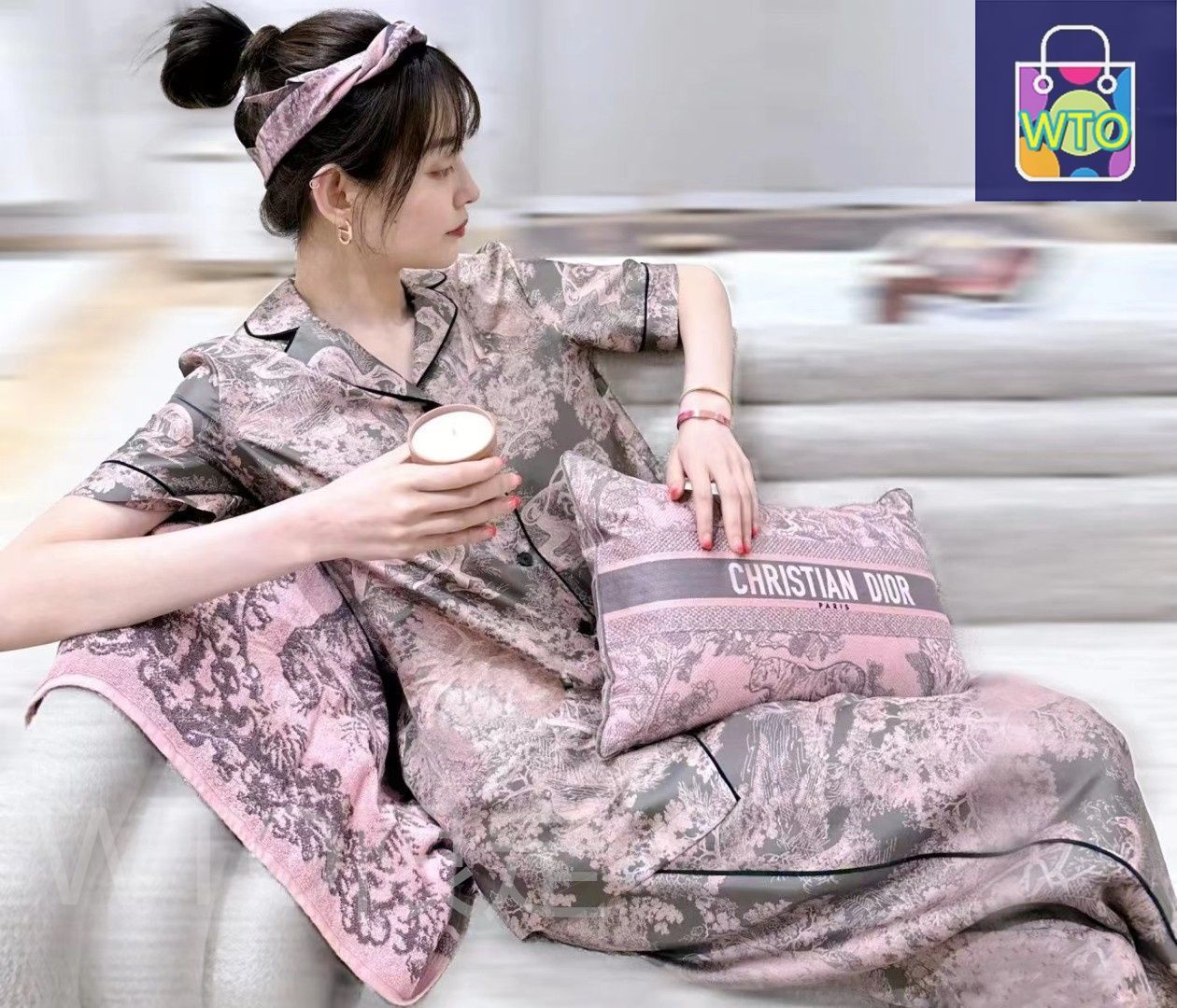 ディオール　パジャマ　M これは DIOR（ディオール）の女用パジャマで、家居服としても
