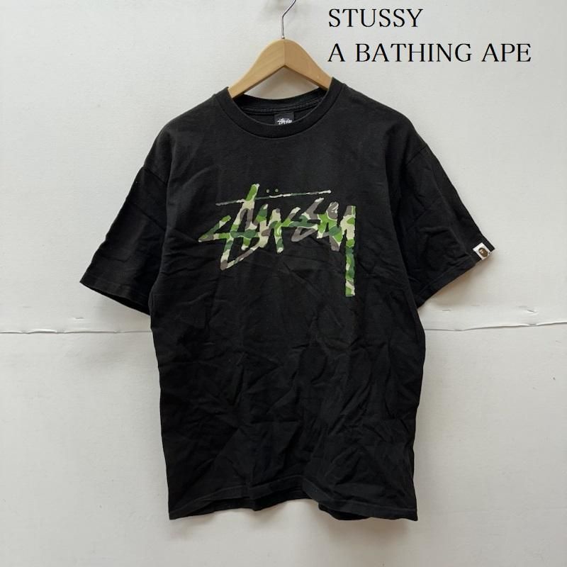 STUSSY A BATHING APE CAMO エイプ グリーンカモ ストックロゴ 30周年 