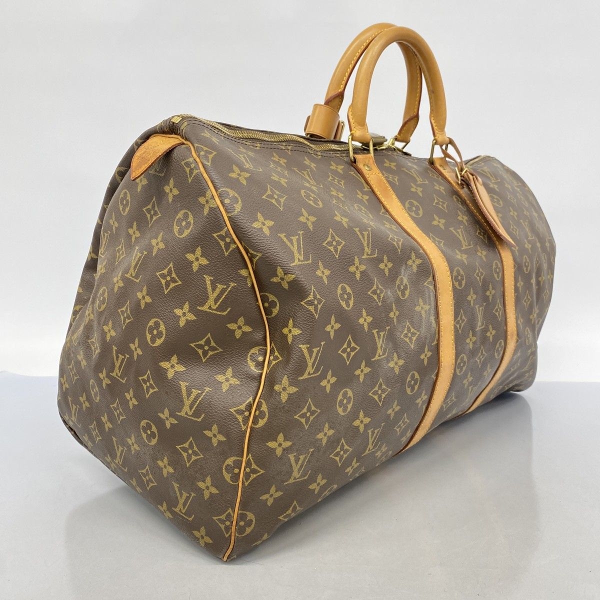 5ic3716 ルイヴィトン ボストンバッグ モノグラム キーポル55 M41424 ブラウン メンズ レディース ユニセックス