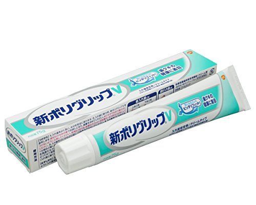 部分 総入れ歯安定剤 新ポリグリップ V 歯グキの健康に着目 75g