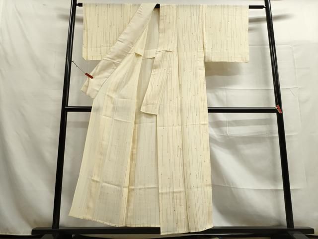 平和屋着物＊夏物 小紋 絽 草花文 正絹 逸品 DAAU2252ud