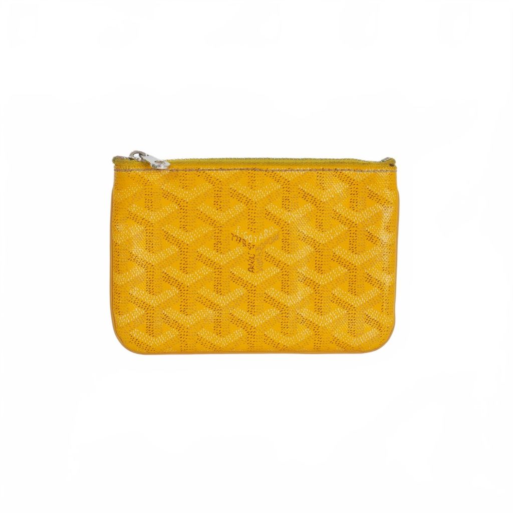 ゴヤール GOYARD セナ コインケース 小銭入れ ポーチ 黄色 イエロー
