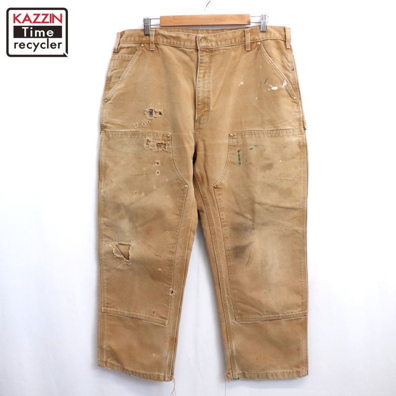 00s Carhartt ダブルニー ペンキ ダック ペインターパンツ メンズ XL~サイズ相当 ビッグサイズ オーバーサイズ