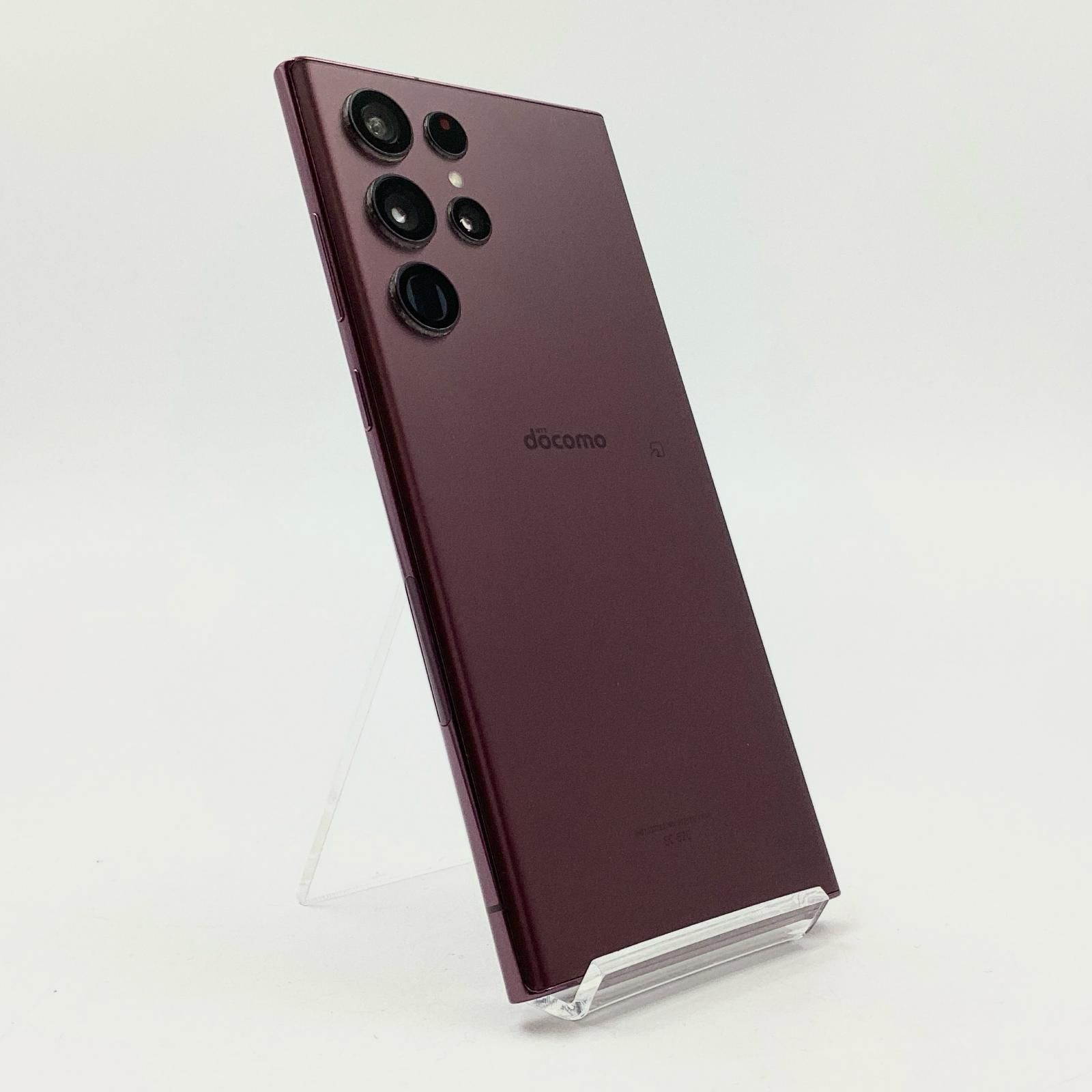 美品　Galaxy s22 ultra 256G バーガンディー　ドコモ ムスビー｜超美品 Galaxy S22Ultra 256G バーガンディ Docomo版
