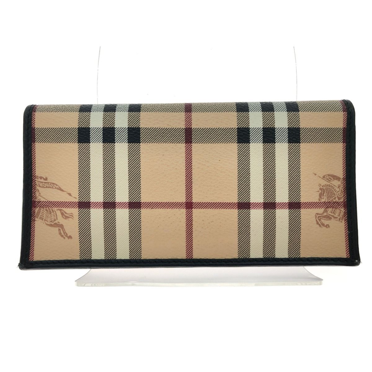 ▽▽BURBERRY バーバリー ユニセックス 二つ折り長財布 ノバチェック クラシックチェック ベージュ - メルカリ