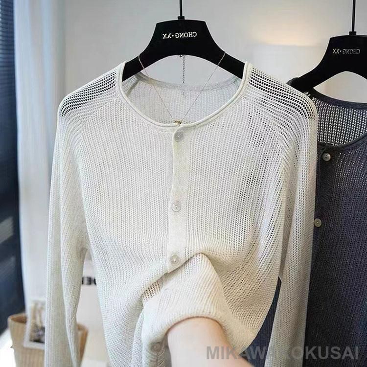 225 パラスパレス 麻 リネン ニット カーディガン 白 ホワイト トップス 225 パラスパレス 麻 リネン ニット カーディガン 白 ホワイト