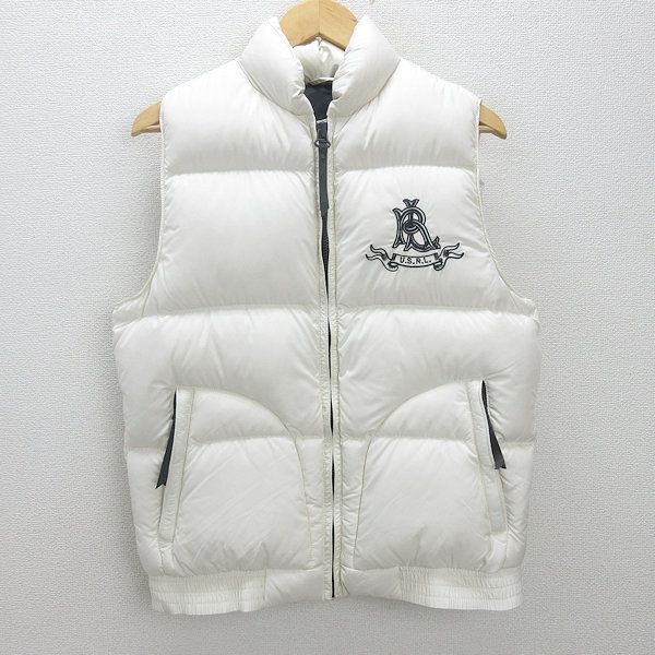 【ひまわり】ラルフローレン ダウンベスト 白 Mサイズ Q□ポロラルフローレン/POLO JEANS ダウンベスト□白【メンズM