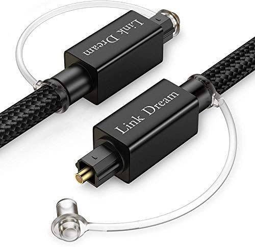 10ｍ Link Dream 光デジタルケーブル 1m Toslinkトスリンク デジタルオーディオオプティカルケーブル24K金 メッキ ナイロン編組 高耐久性 光角型プラグ PS4XboxサウンドバーTVスピーカーなど用 10ｍ