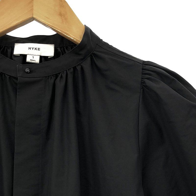 HYKE - HYKE / ハイク | 2023SS | T/C BALLOON SLEEVE SHIRT ブラウス | 1 | ブラック | レディース HYKE(ハイク) T/C BALLOON SLEEVE BLOUSE - COLDBECK ONLINE