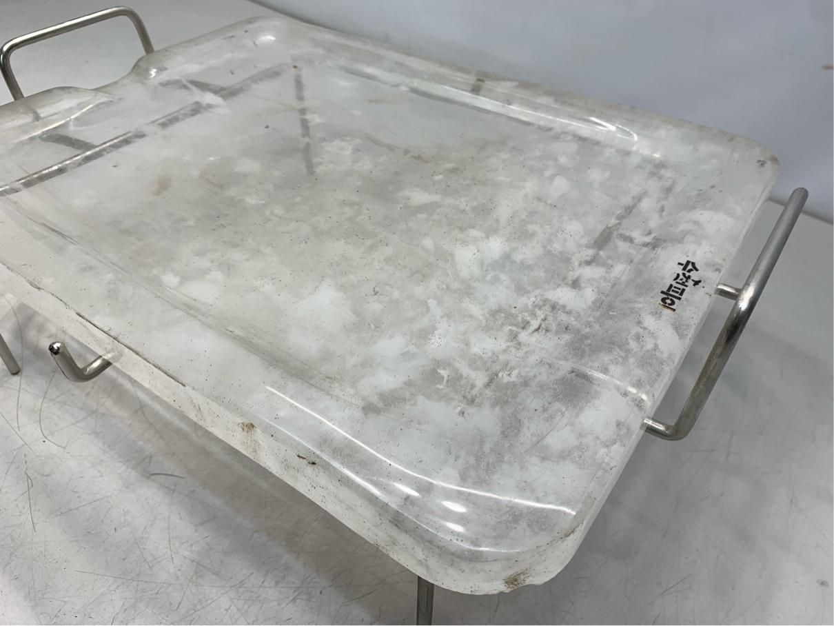 水晶プレート 焼肉 韓国食器 セット台付 サムギョプサル 調理器具 業務用 A9756A12