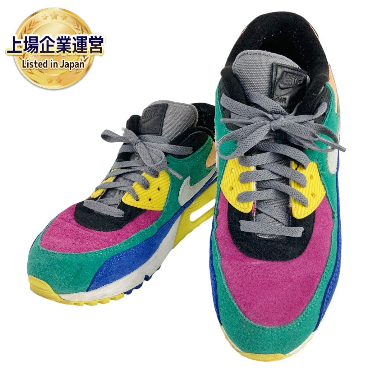 NIKE ナイキ AIR MAX 90 エアマックス 90 バイオテック CD0917-300 マルチカラー サイズ26.5cm スニーカー 中古  Y9401360 - メルカリ