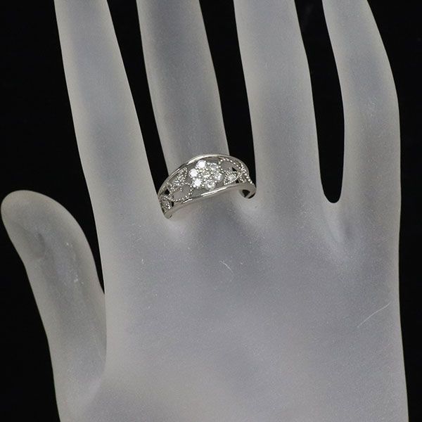 Pt900 ダイヤモンド リング 0.31ct フラワー - メルカリ