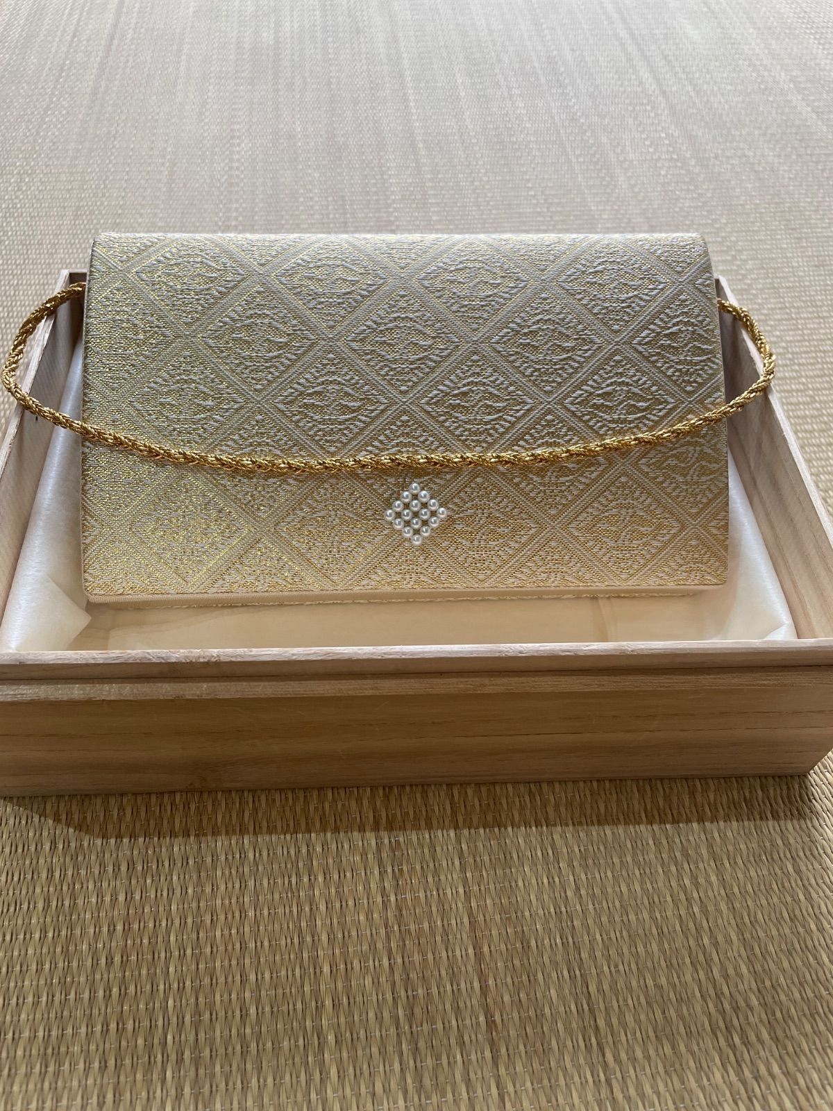 ミキモト パール パーティバッグ 和装バッグ 佐賀錦