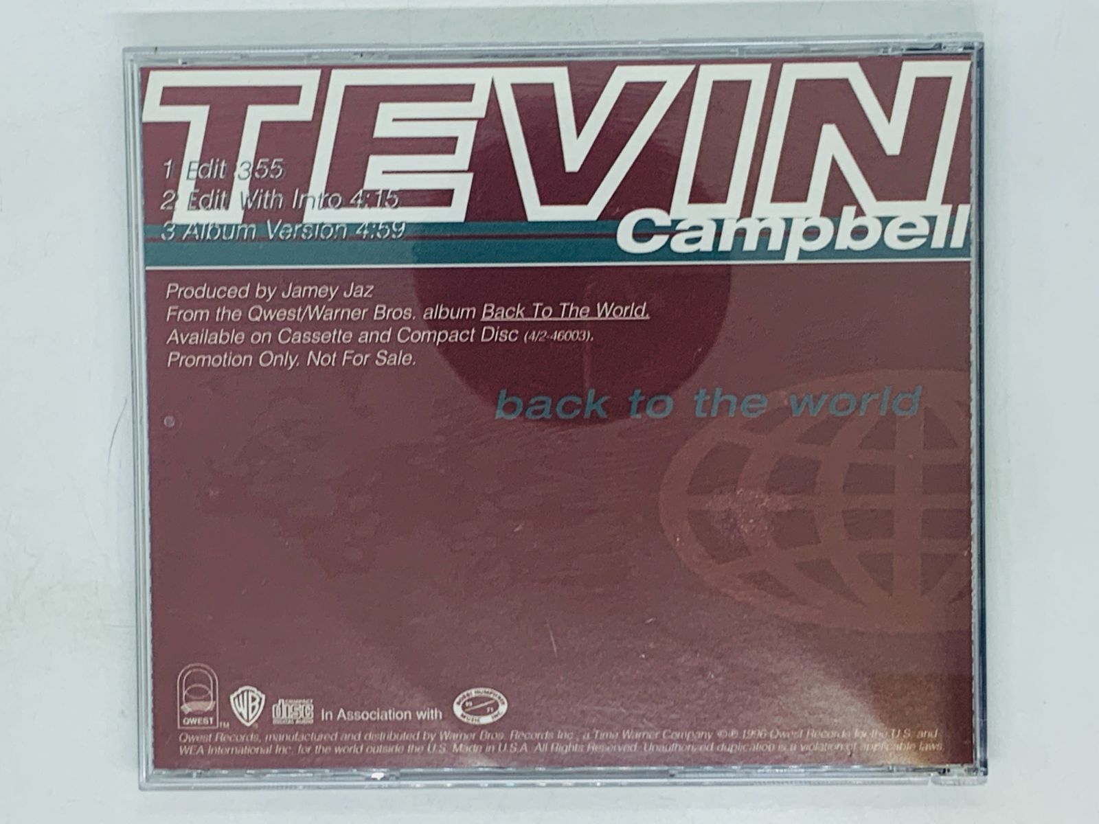 CD テヴィン・キャンベル Tevin Campbell / バック・トゥ・ザ