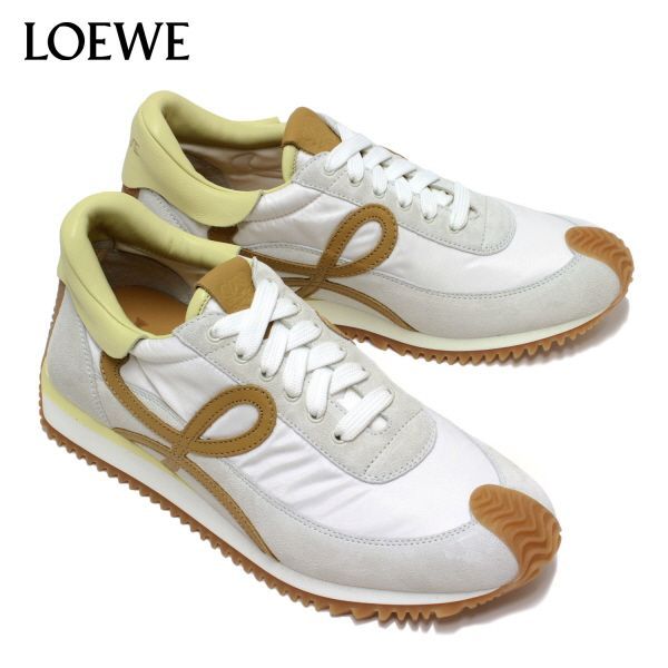 ロエベ LOEWE レディース FLOW RUNNER フローランナー スニーカー【WHITE MEDIUM/CONCEALER】 L815282XA1 2853 WHITE MEDIUM/CONCEALER/【2023-24AW】l-shoes