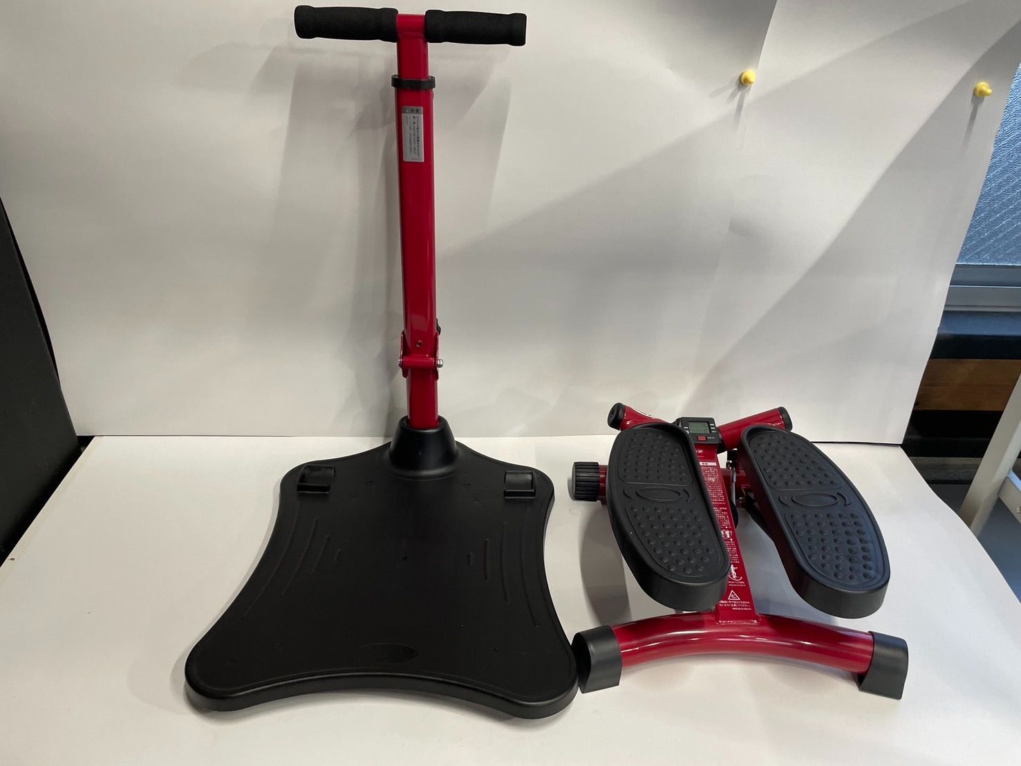 健康ステッパー ナイスデイ NH-1R レッド ハンドル付