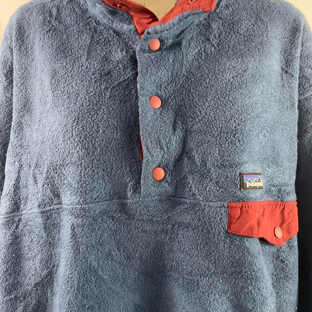 t1354 海外古着 patagonia パタゴニア シンチラ ハーフボタン 胸