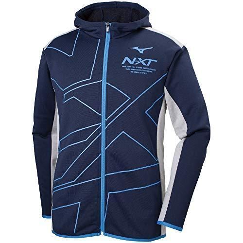 ミズノ(MIZUNO) N-XT スウェットパーカ 長袖 スタンダード 32JC9250 ディープネイビー/グレー杢 Mサイズ