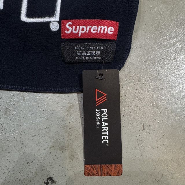SUPREME 17aw Polartec Logo Scarf 