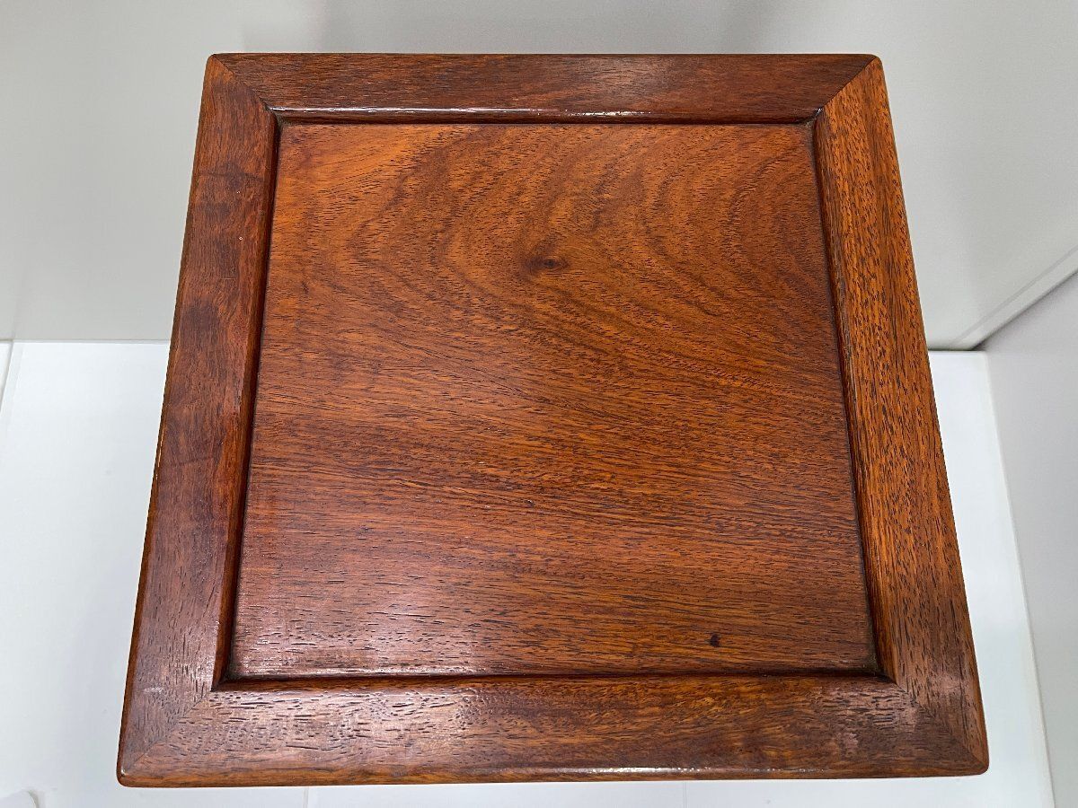 唐木　花台　香炉台　中国古玩　置物　インテリア　工芸品　美術品　A2983 唐木 花台 香炉台 中国古玩 置物 インテリア 工芸品 美術品