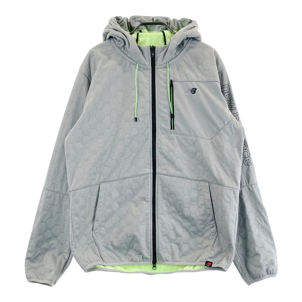 サイズ 5 NEW BALANCE GOLF ニューバランス 裏起毛 フード付ジップジャケット ハニカム グレー系 240101488579 ゴルフウェア メンズ ストスト