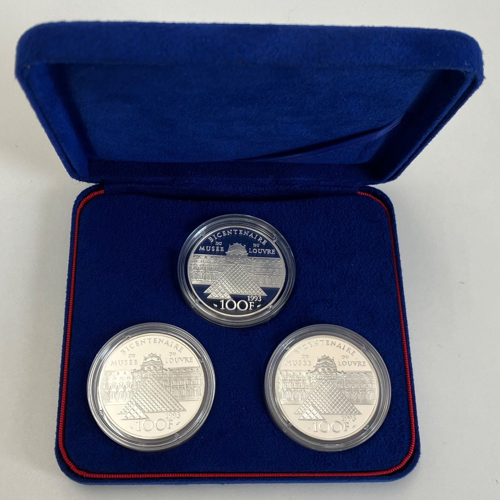 大人気定番商品 SV900 10046】 MONNAIE 3枚 銀貨 モネ・ド・パリ PARIS DE コレクション