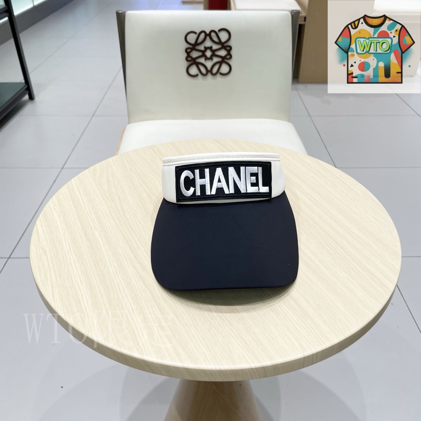 シャネル（CHANEL）サンバイザー ロゴレター サンバイザー01