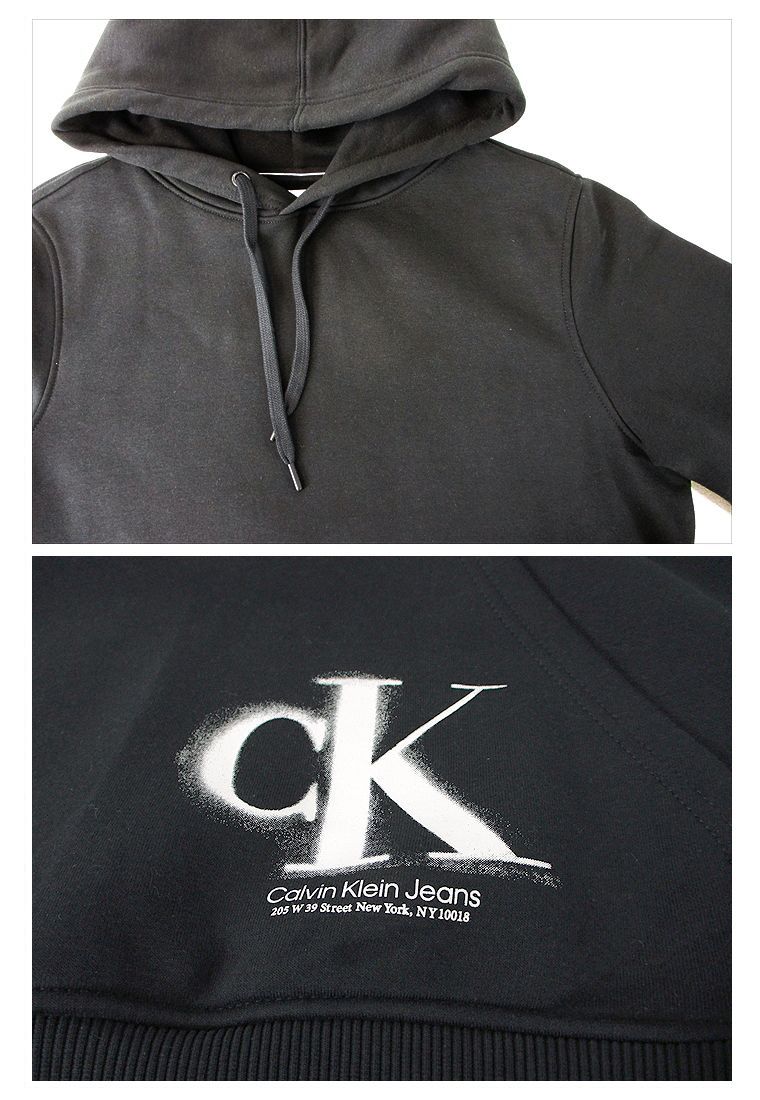   JEANSカルバン・クライン 裏起毛フーディ 海外限定 海外限定CALVIN KLEIN JEANS カルバン・クライン 裏起毛フーディ