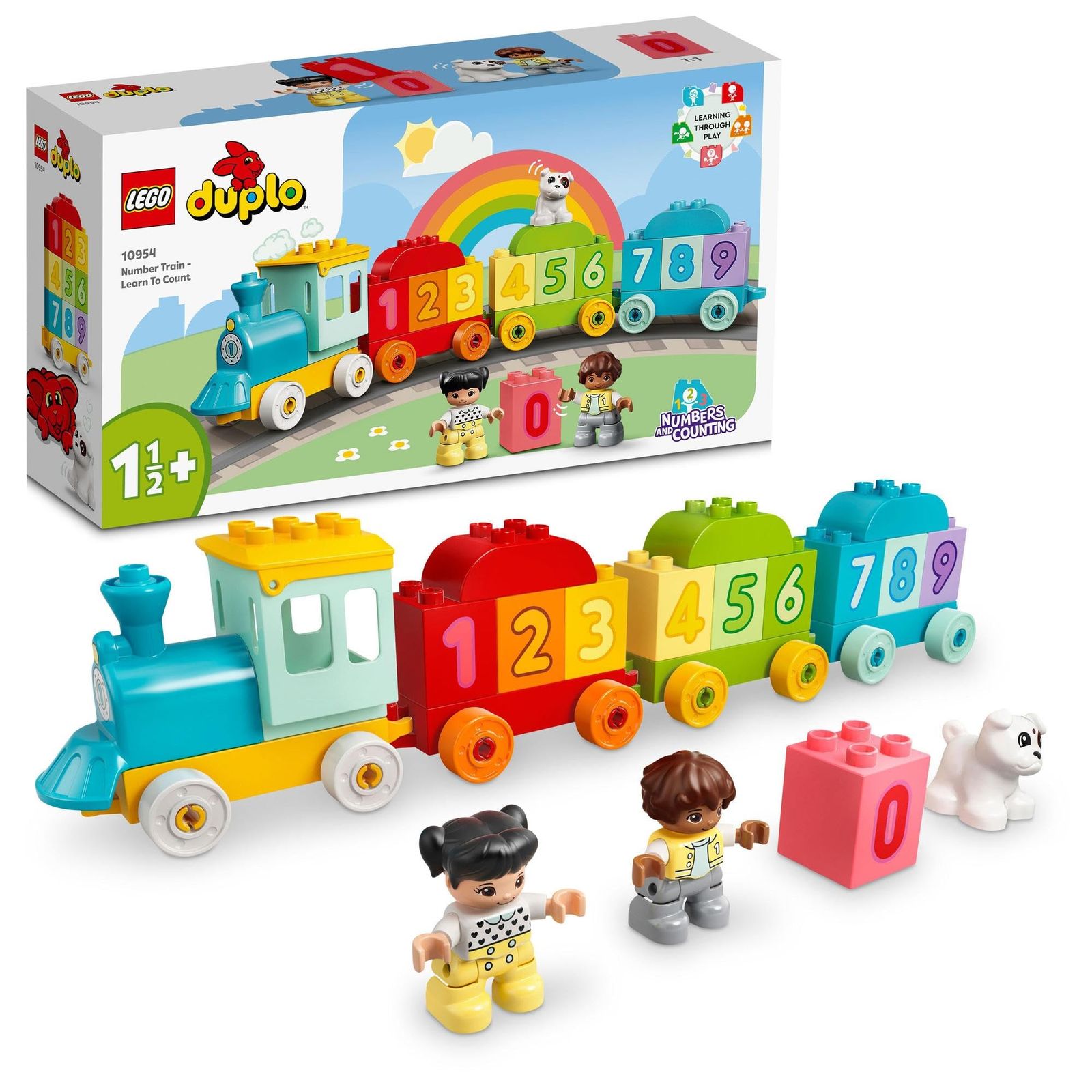 レゴ(LEGO) デュプロ はじめてのデュプロ かずあそびトレイン おもちゃ 玩具 プレゼント 誕生日 ブロック 知育 クリスマス 男の子 女の子 子供 1歳半 2歳 3歳 幼児 電車 乗り物 10954 [はじめての
