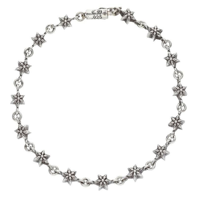 クロムハーツ CHN TNY STAR|タイニースター シルバーブレスレット メンズ 15LINK