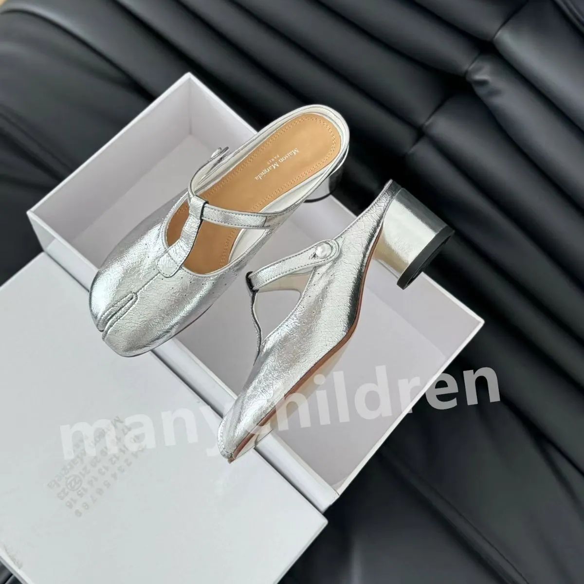 新品未使用【MM6 Maison Margiela】足袋バレエ メゾンマルジェラ バレエシューズ シルバーTH249 - メルカリ