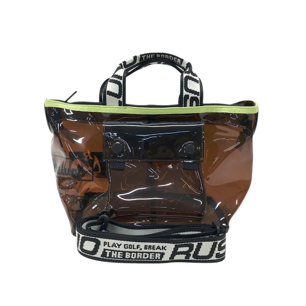 ★新品★ ラッセルノ　Russeluno カートバック　クリア PVC RUSSELUNO ラッセルノ クリアPVC 2way カートバッグ ブラウン系