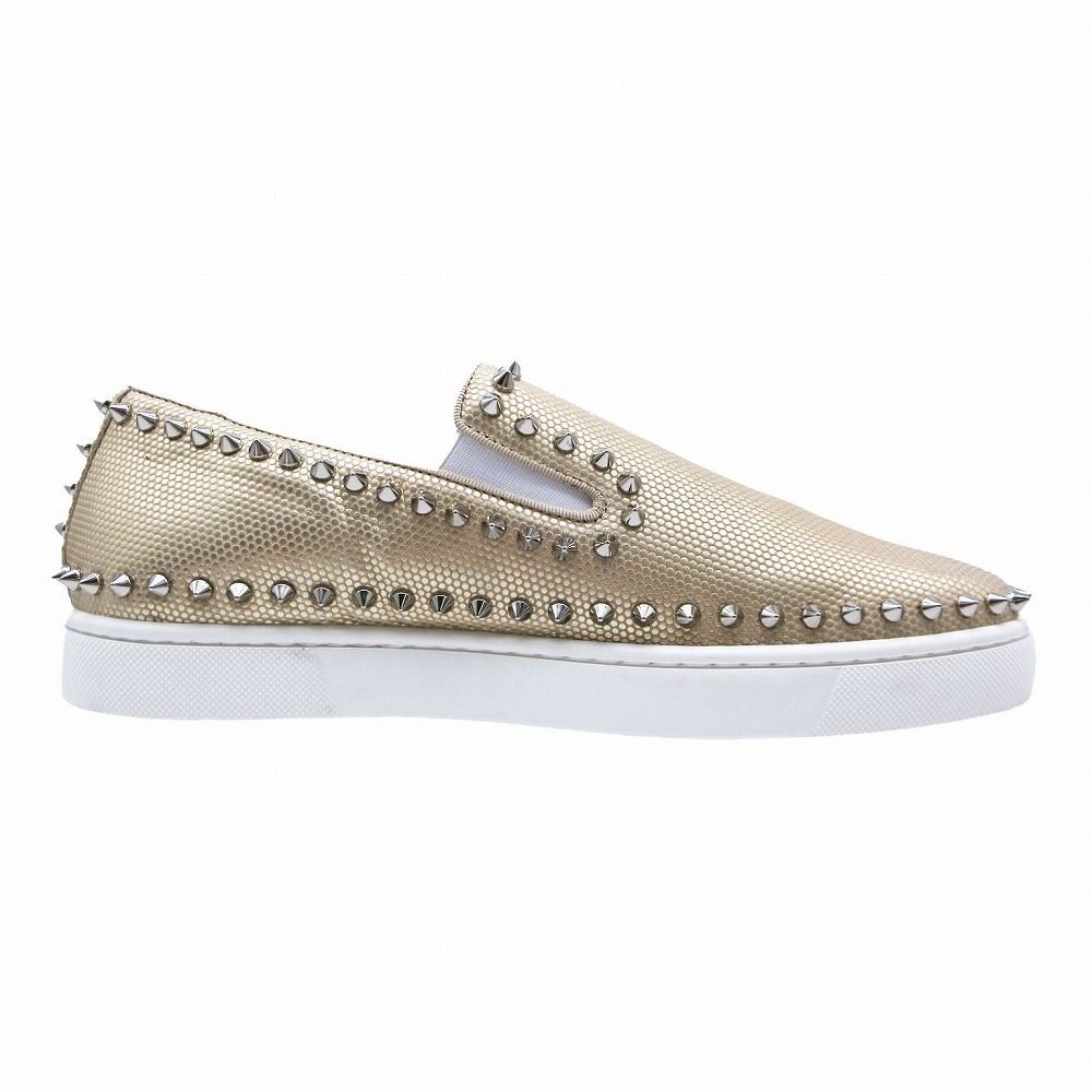 ルブタン　スパイク　ゴールド Christian Louboutin - CHRISTIAN LOUBOUTIN クリスチャン