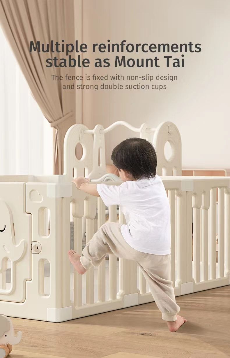 大好評☆ベビーサークル ハイタイプ 滑り止め付 簡単組立 子供 ドア 扉 プレイペン 赤ちゃん 大きい 長方形 大型 北欧 シンプル おしゃれ かわいい ベビーフェンス