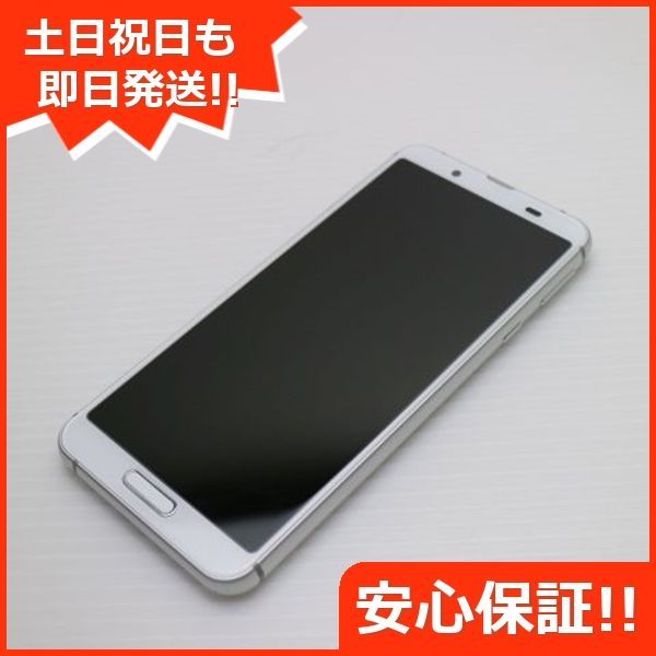 美品 SH-02M シルバーホワイト スマホ 本体 白ロム  土日祝発送OK 04000