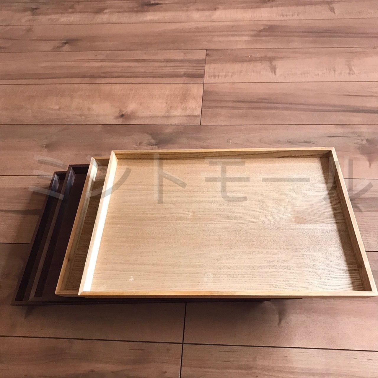 新品 木製トレー 5枚セット 木 トレイ お盆 お食事トレイ スタッキング