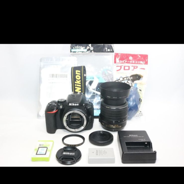 S回数少⭐Nikon D5600 美品⭐シリーズ最新！初心者キット⭐一眼レフ S回数少 Nikon D5600 美品 シリーズ最新！初心者キット 一眼レフ
