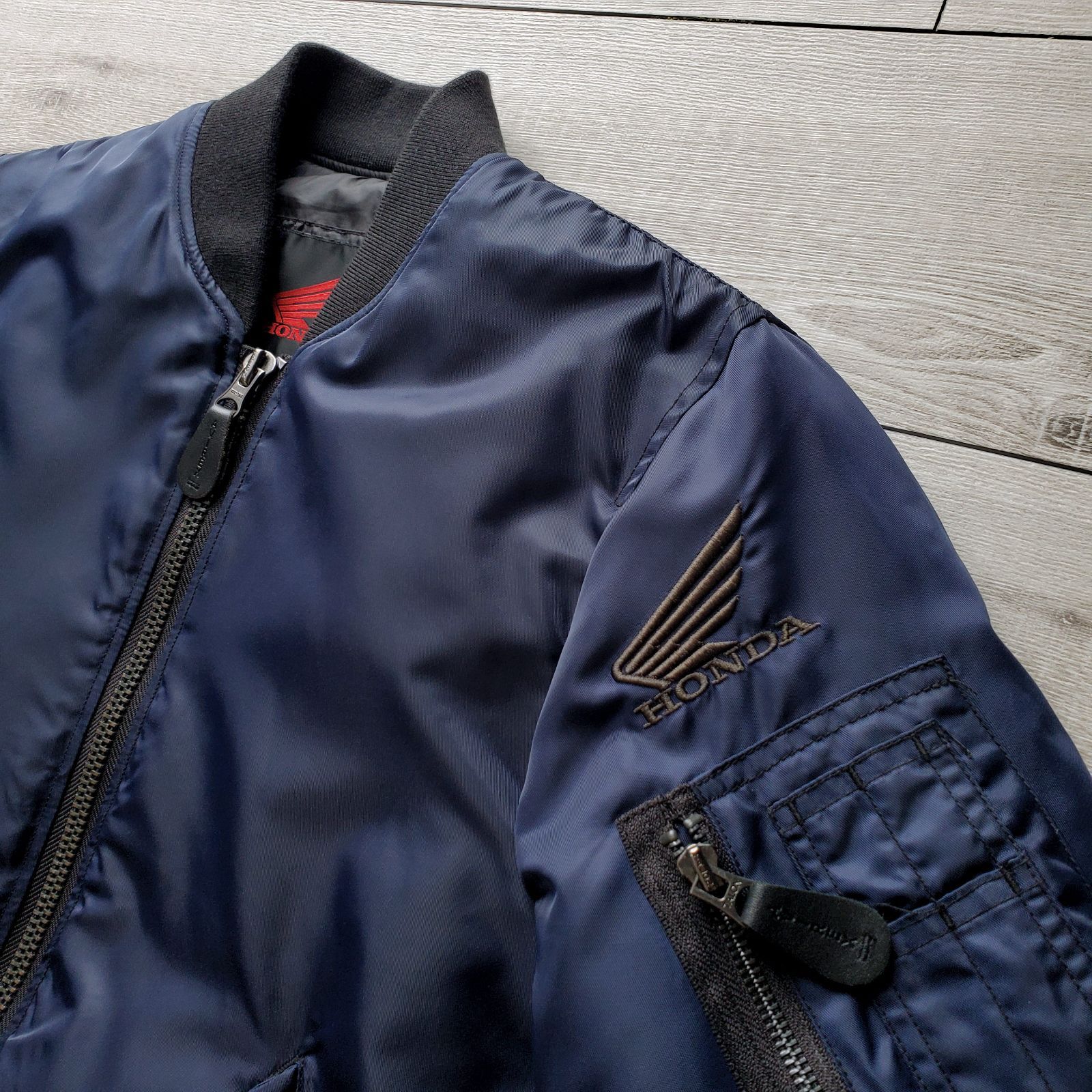 AVIREX×HONDA アヴィレックス ホンダ□美品 廃版 2017年 MA-1 RIDING