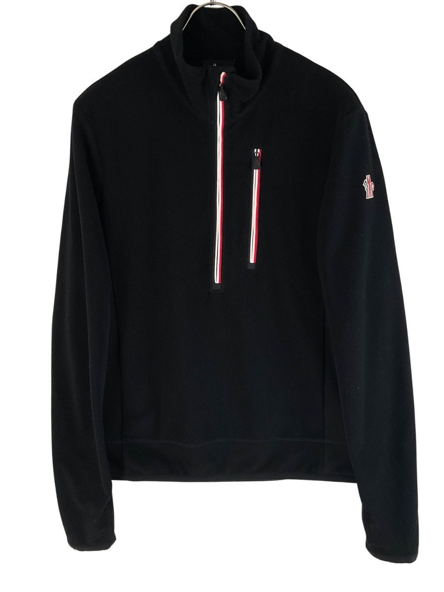 MONCLER GRENOBLE モンクレール グレノーブル L ブラック フリースブルゾン