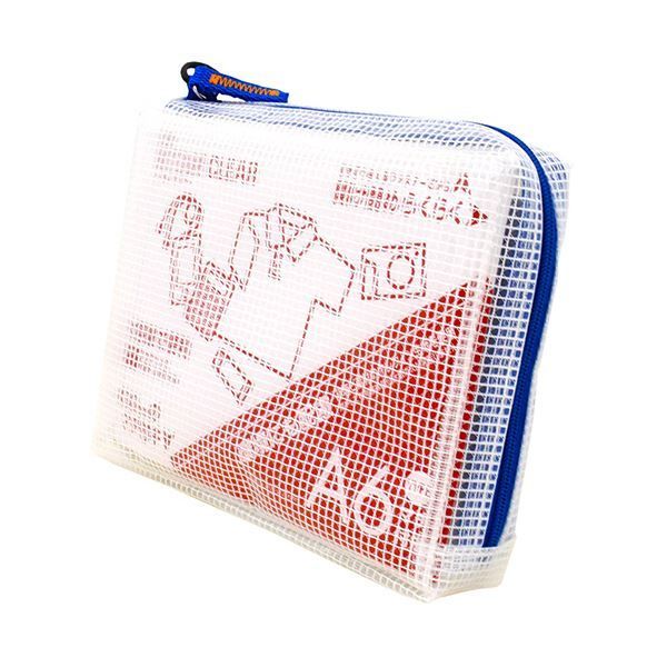 まとめ サクラクレパスノータム クリアー A6タイプ マチ付 ブルー UNCM-A6 36 1個 ×10セット