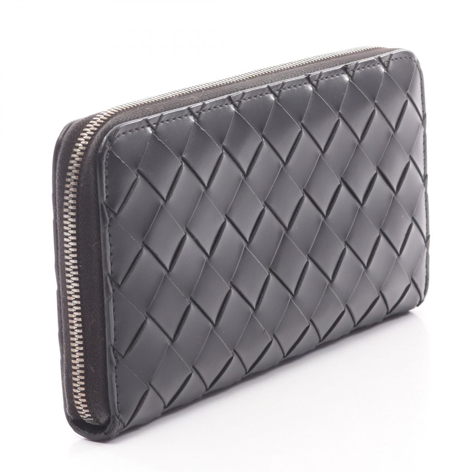ボッテガヴェネタ BOTTEGA VENETA ラウンド長財布 イントレチャート