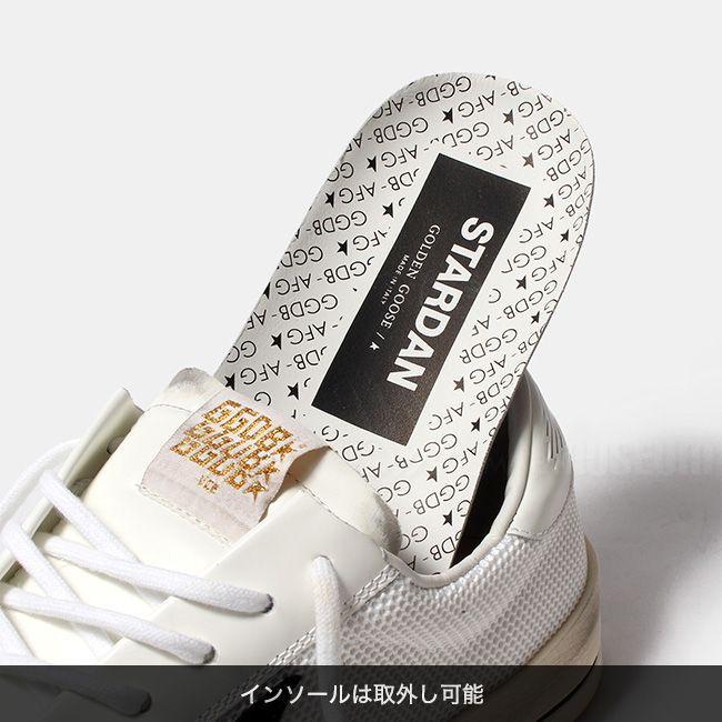 【新品未使用】 GOLDEN GOOSE ゴールデングース メンズ 靴 スニーカー STARDAN 白 ホワイト 全5サイズ GMF00328-F003028 【サイズ41/約26.5cm】